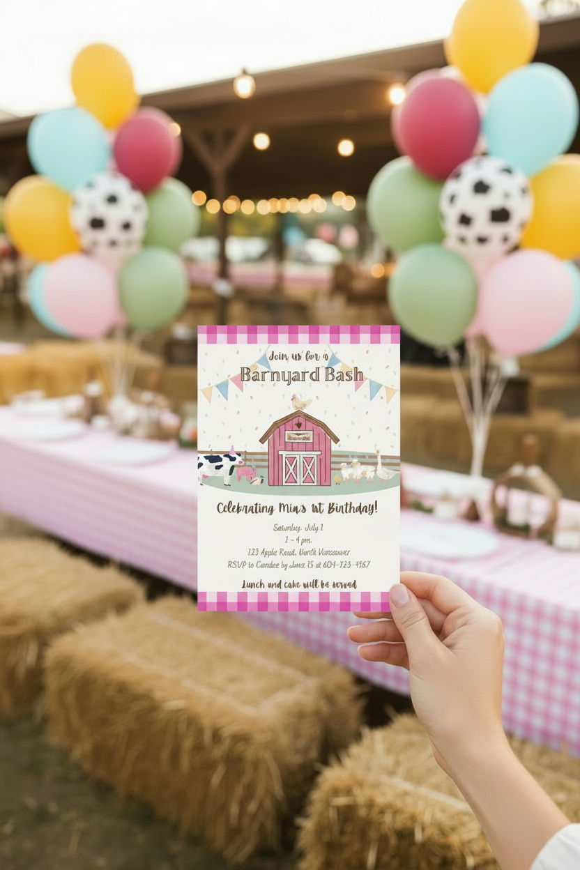 Barnyard Bash Invitation Mockup - No Crates